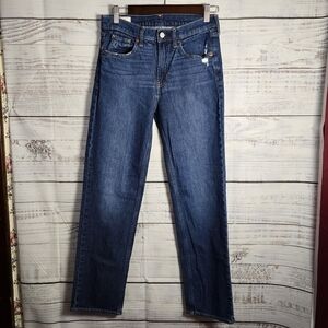 GAP Denim Womens Loose Mid Rise Jeans Size 25/0R With Little Disressing